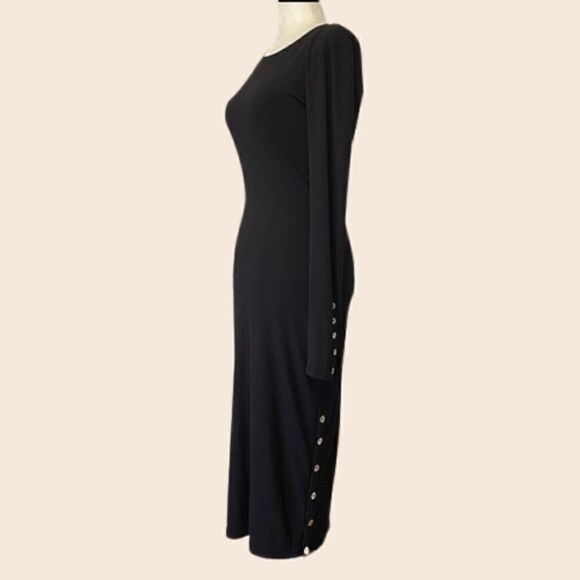 Calli the Label Long Sleeve Wide Ribbed Midi Bodycon Dress Size Small (AUS 10) - Picture 3 of 13